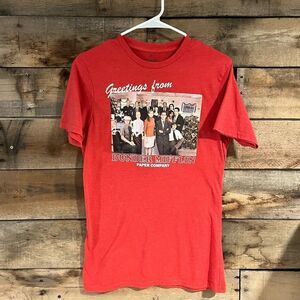 The Office Christmas themed red graphic t-shirt - S